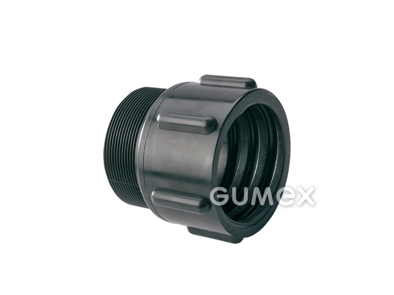 Endung 242 für AIRDUC 341, 345, 351, 352, 355, TIMBERDUC 533, DN50, außen G2", Pre-PUR, schwarz, 